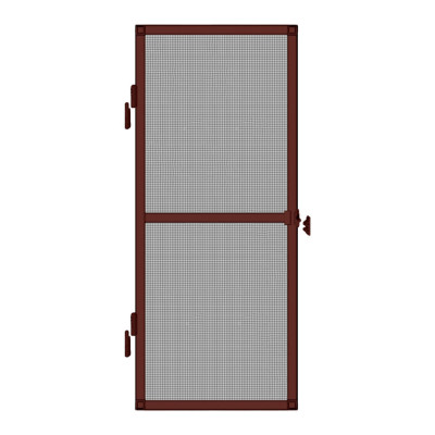 Сітка моск. 17*25 дверна КОРИЧНЕВА 2 імпоста