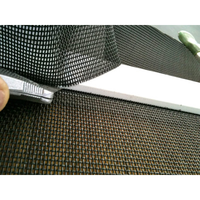 Сітка моск. 10*20 зовнішня БІЛА з імпостом кармани Антикошка